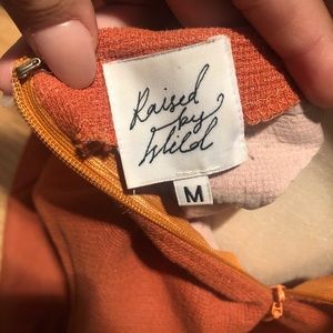 princess poly burnt orange spaghetti strap dress
